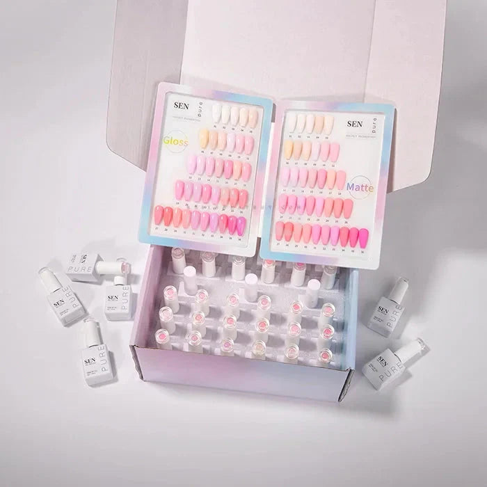 SEN PURE Cotton Candy 36 Gel Collection (Free Top-Base-Matte) iNAIL SUPPLY