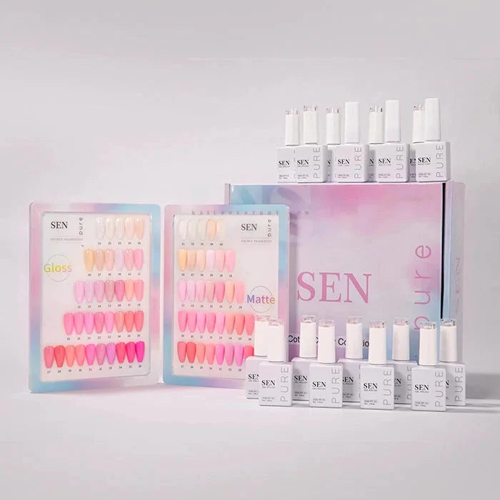 SEN PURE Cotton Candy 36 Gel Collection (Free Top-Base-Matte) iNAIL SUPPLY
