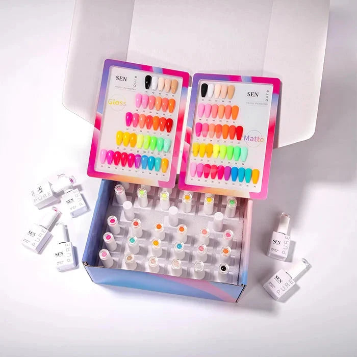 SEN PURE Summer Neon 36 Gel Collection (Free Top-Base-Matte) iNAIL SUPPLY