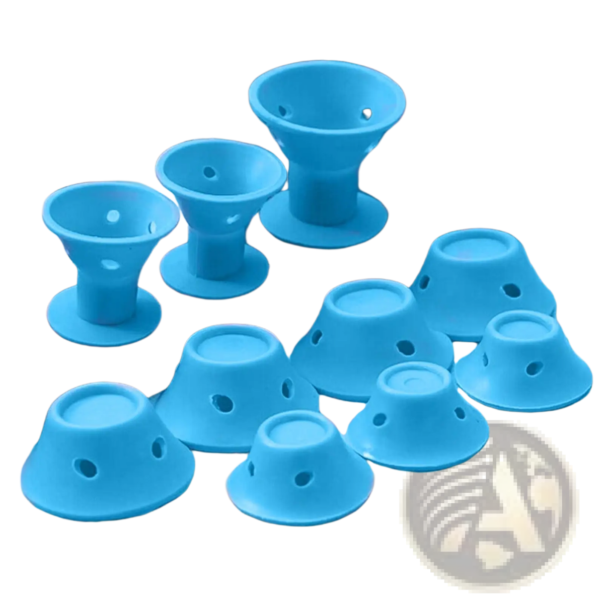 Silicone Hair Curlers no Heat Soft Rubber Rollers 10pc ARBA Global