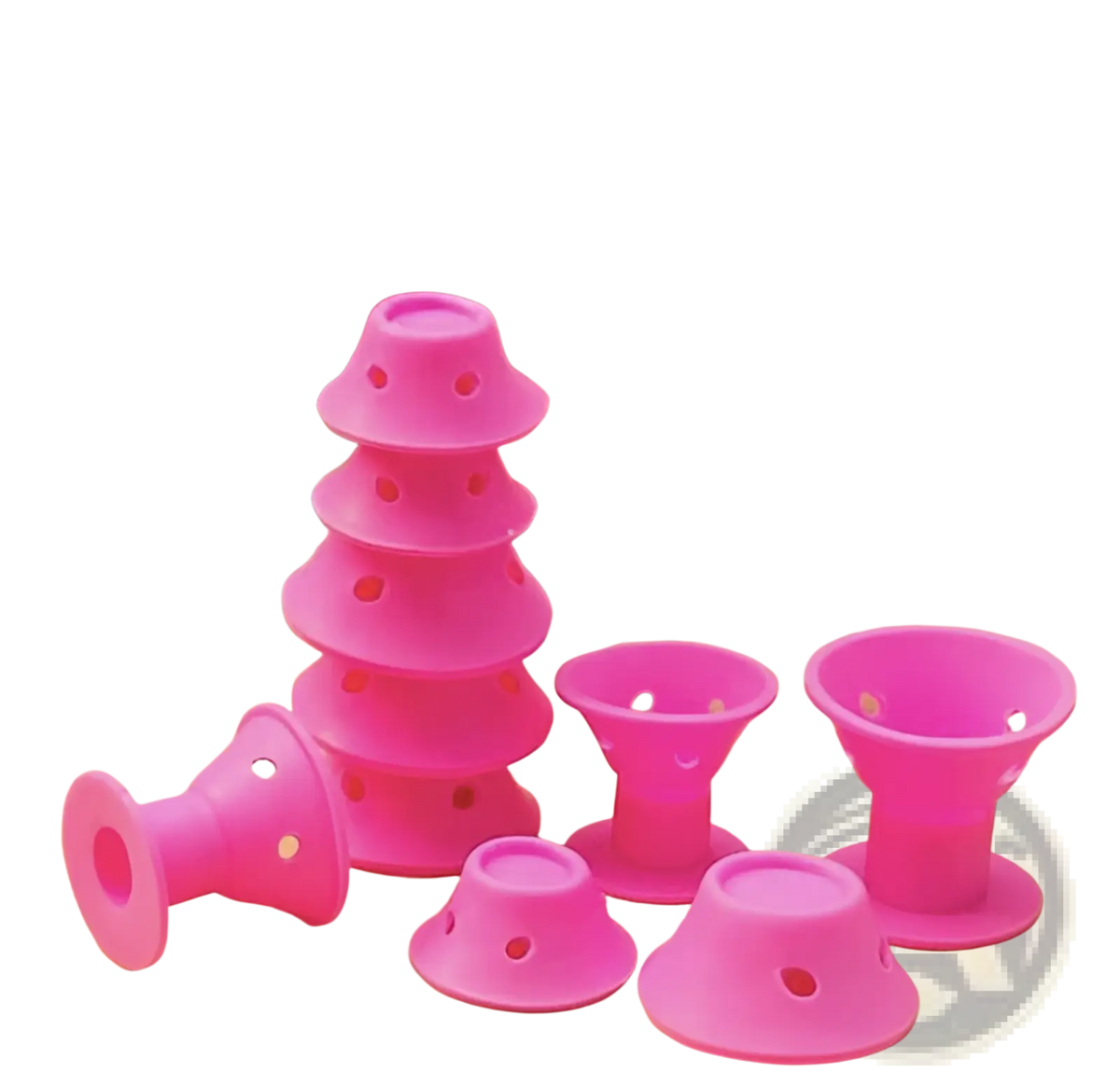 Silicone Hair Curlers no Heat Soft Rubber Rollers 10pc ARBA Global