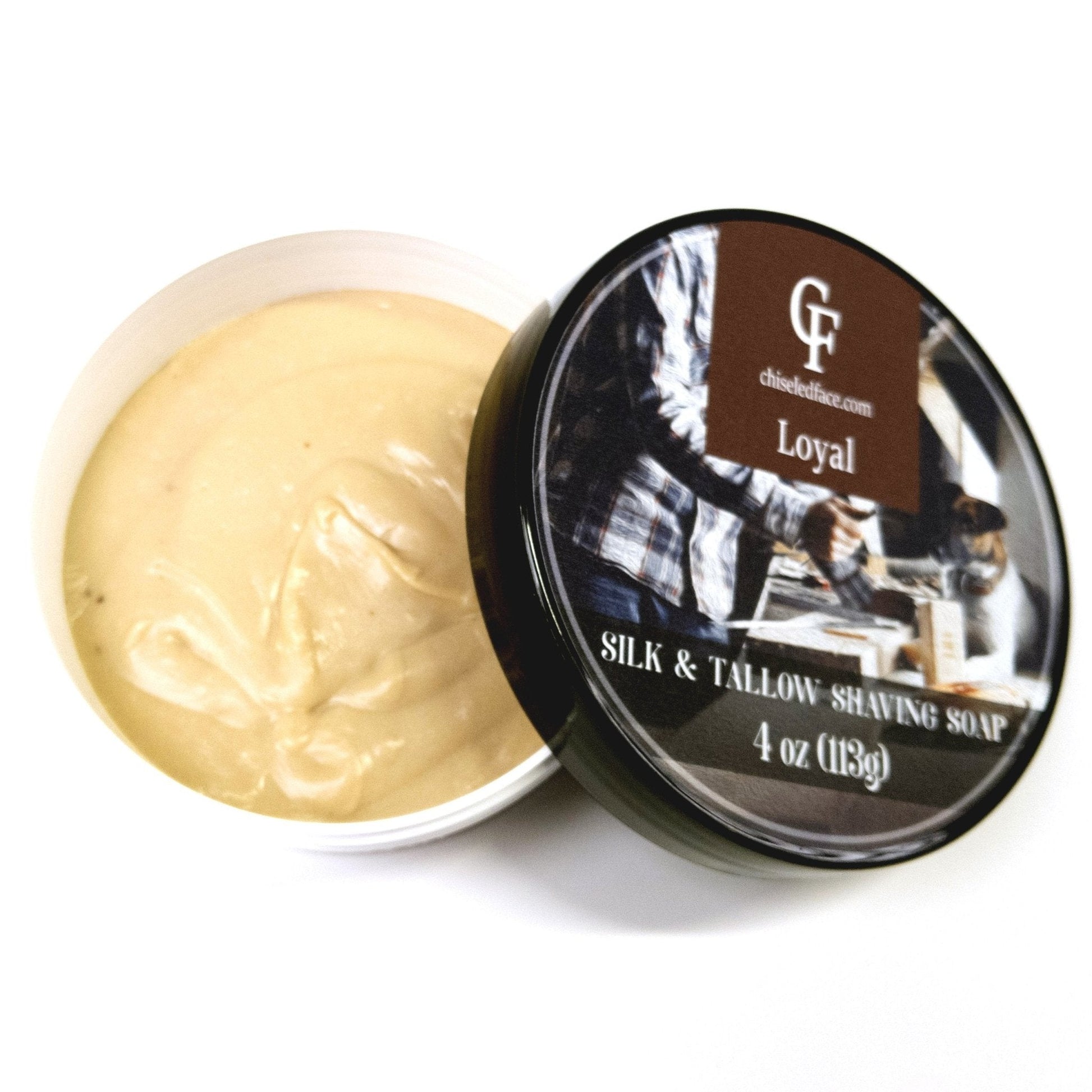 Silk Tallow Shave Soap - Loyal Chiseled Face