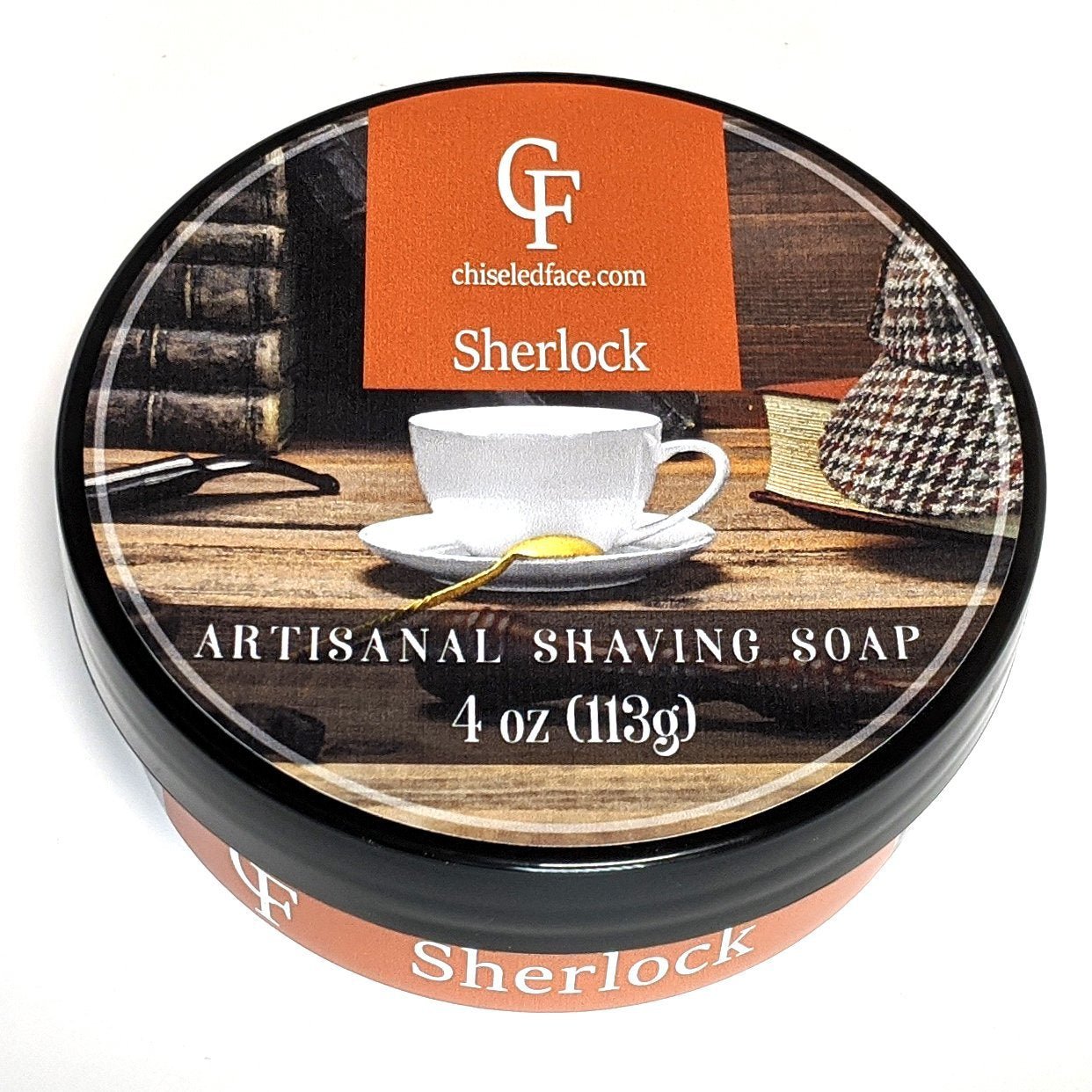 Silk Tallow Shave Soap - Sherlock Chiseled Face
