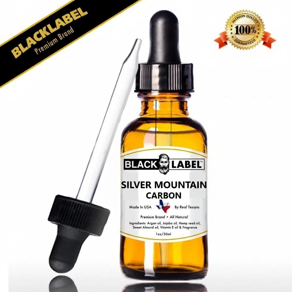 Silver Mountain by Creed Cologne Scented Beard Oil Blacklabel Beard Company