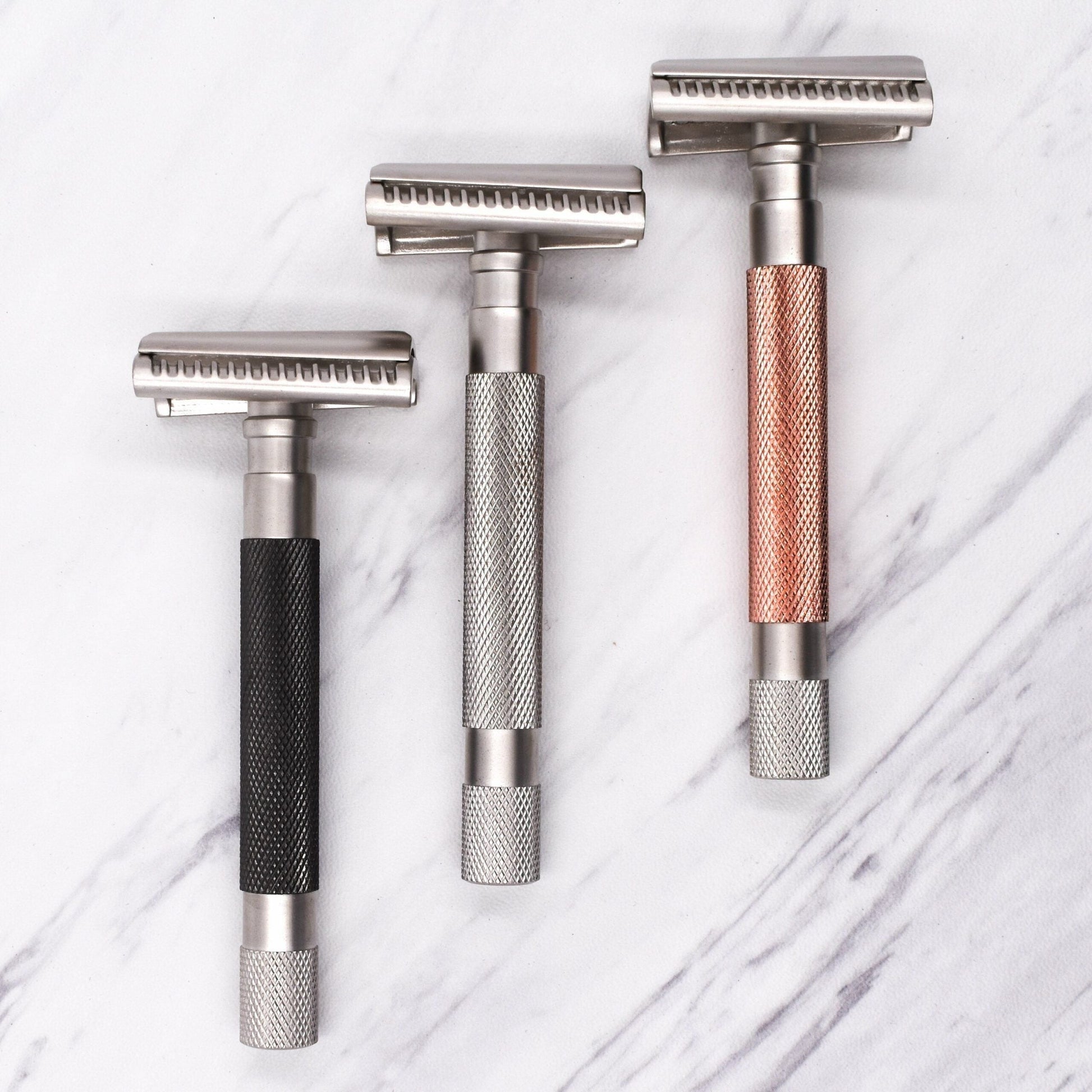 Parker 55SL-GR Graphite Semi Slant 3 Piece Safety Razor Pasteur Pharmacy