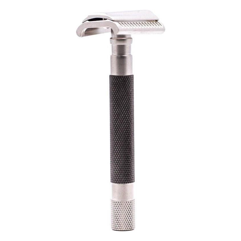 Parker 55SL-GR Graphite Semi Slant 3 Piece Safety Razor Pasteur Pharmacy