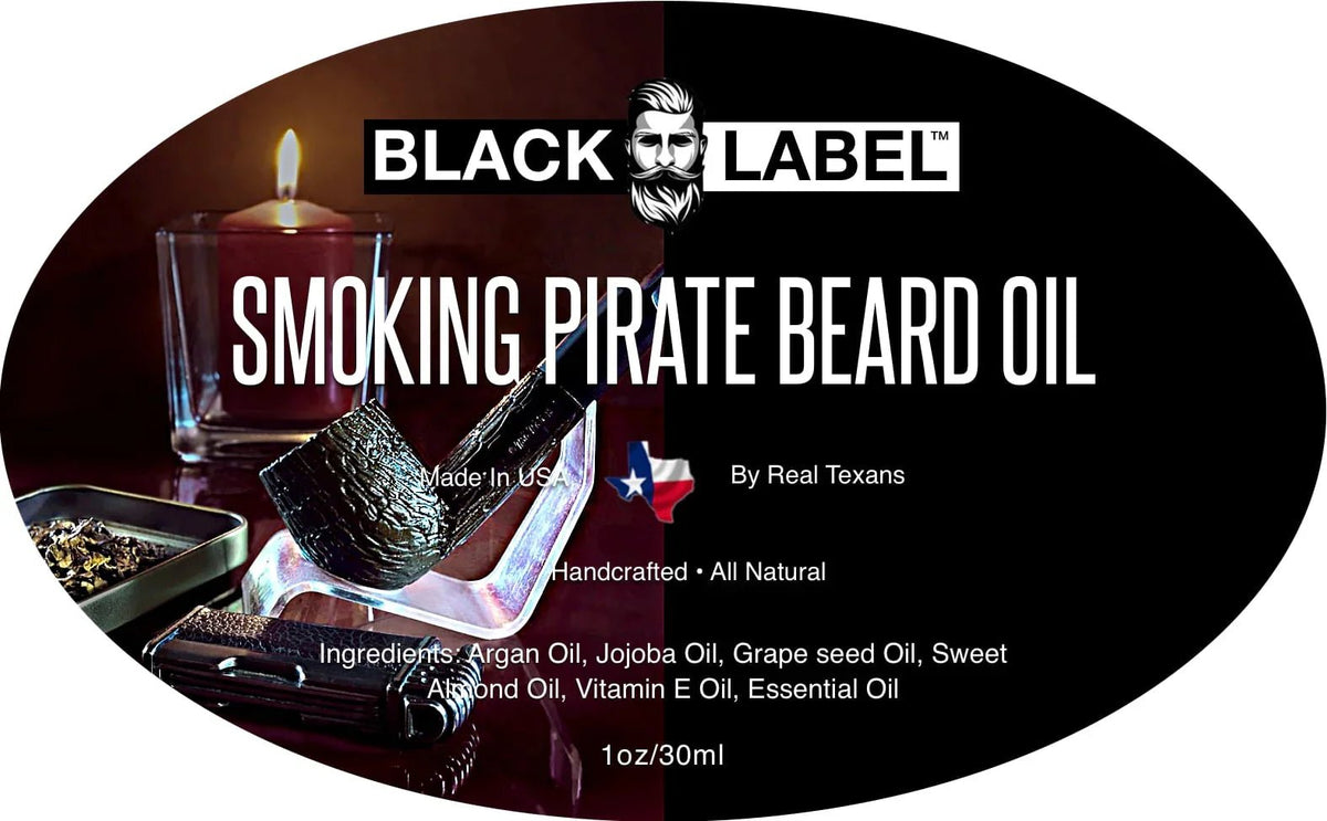 Smoking Pirate Beard Oil Blacklabel Beard Company