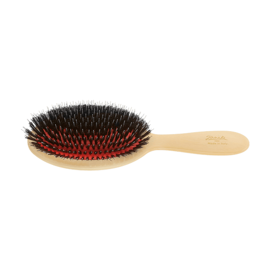 Janeke Synthetic Horn Pneumatic Hairbrush – Boar & Nylon Bristle Brush KOH-I-NOOR Beauty USA