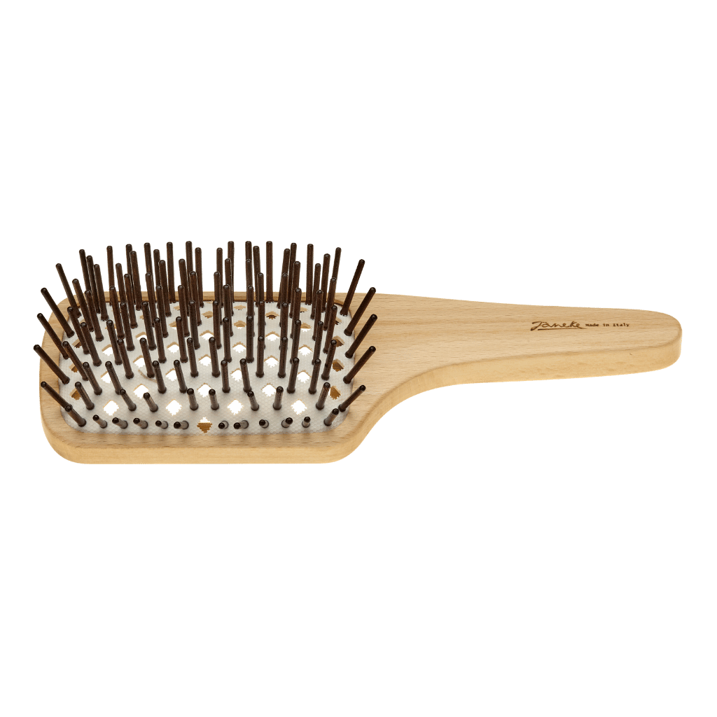 Janeke Wooden SuperBrush – Anti-Static Beech Wood Brush with Hornbeam Pins KOH-I-NOOR Beauty USA