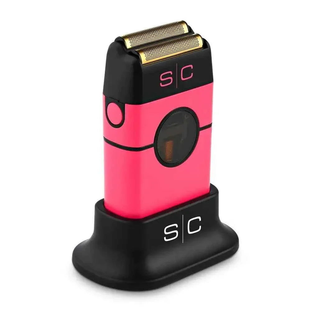 StyleCraft Instinct Metal Double Foil Shaver (SC807) PINK Certified Clippers