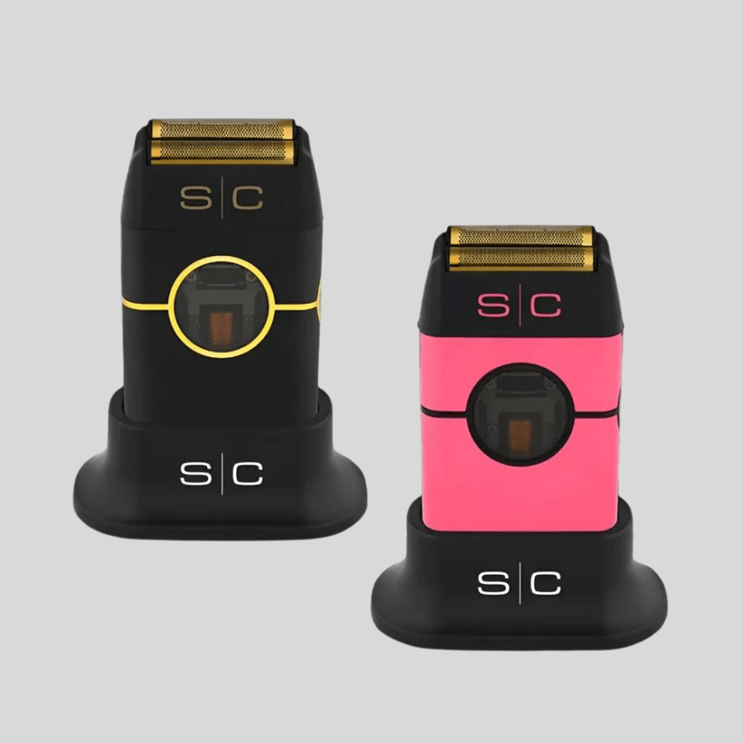 StyleCraft Instinct Metal Double Foil Shaver (SC807) PINK Certified Clippers