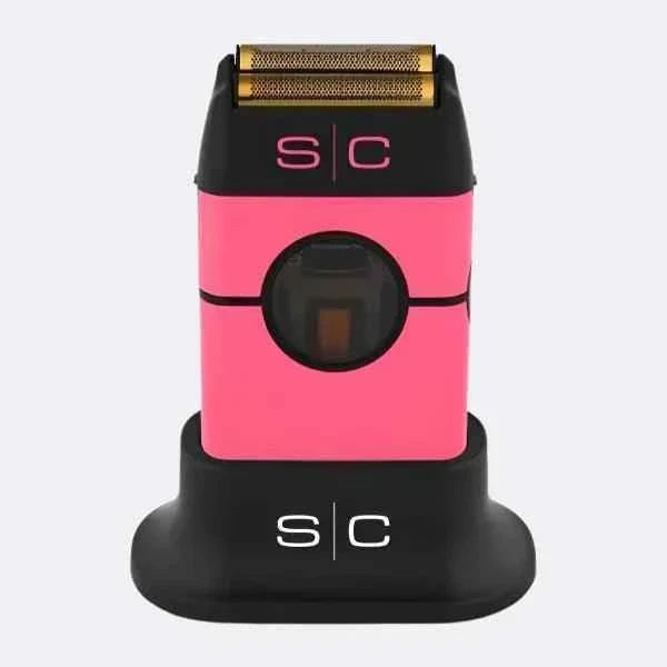StyleCraft Instinct Metal Double Foil Shaver (SC807) PINK Certified Clippers