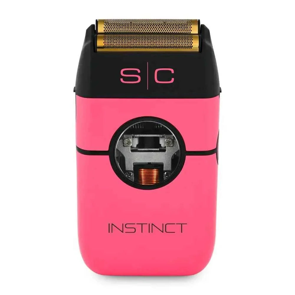 StyleCraft Instinct Metal Double Foil Shaver (SC807) PINK Certified Clippers