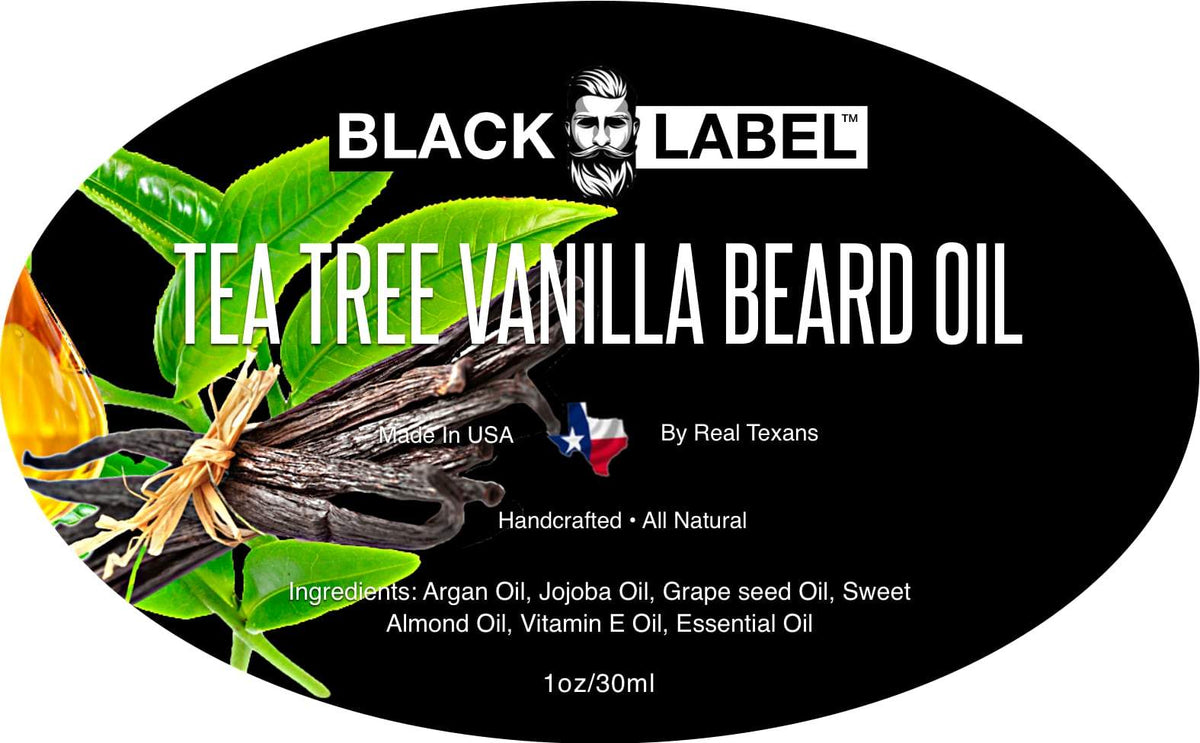 Tea Tree Vanilla Beard Oil Blacklabel Beard Company