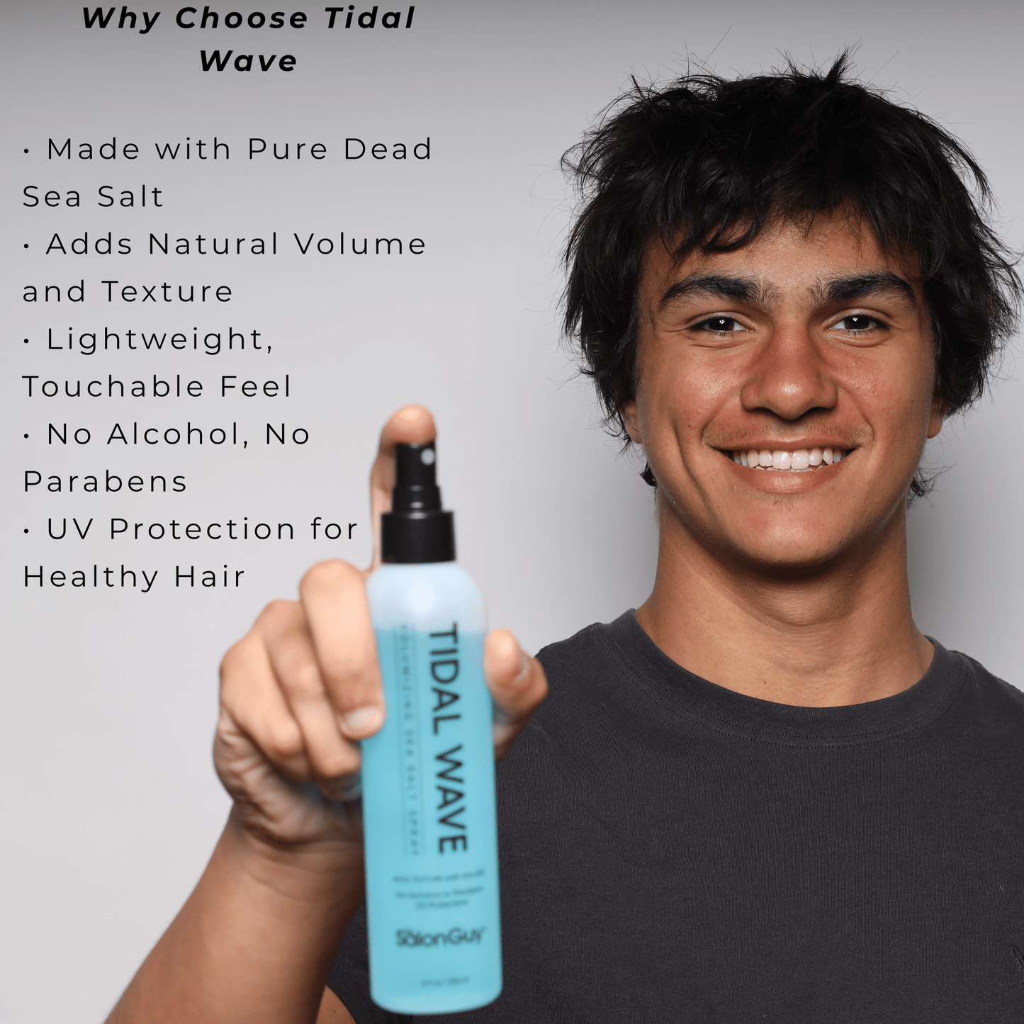 TheSalonGuy Tidal Wave Sea Salt Spray for Hair | Adds Volume & Texture Beach Waves for Men & Women