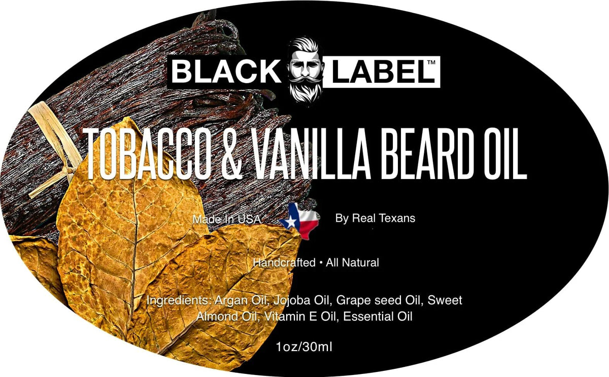 Tobacco Vanilla Beard Oil Blacklabel Beard Company