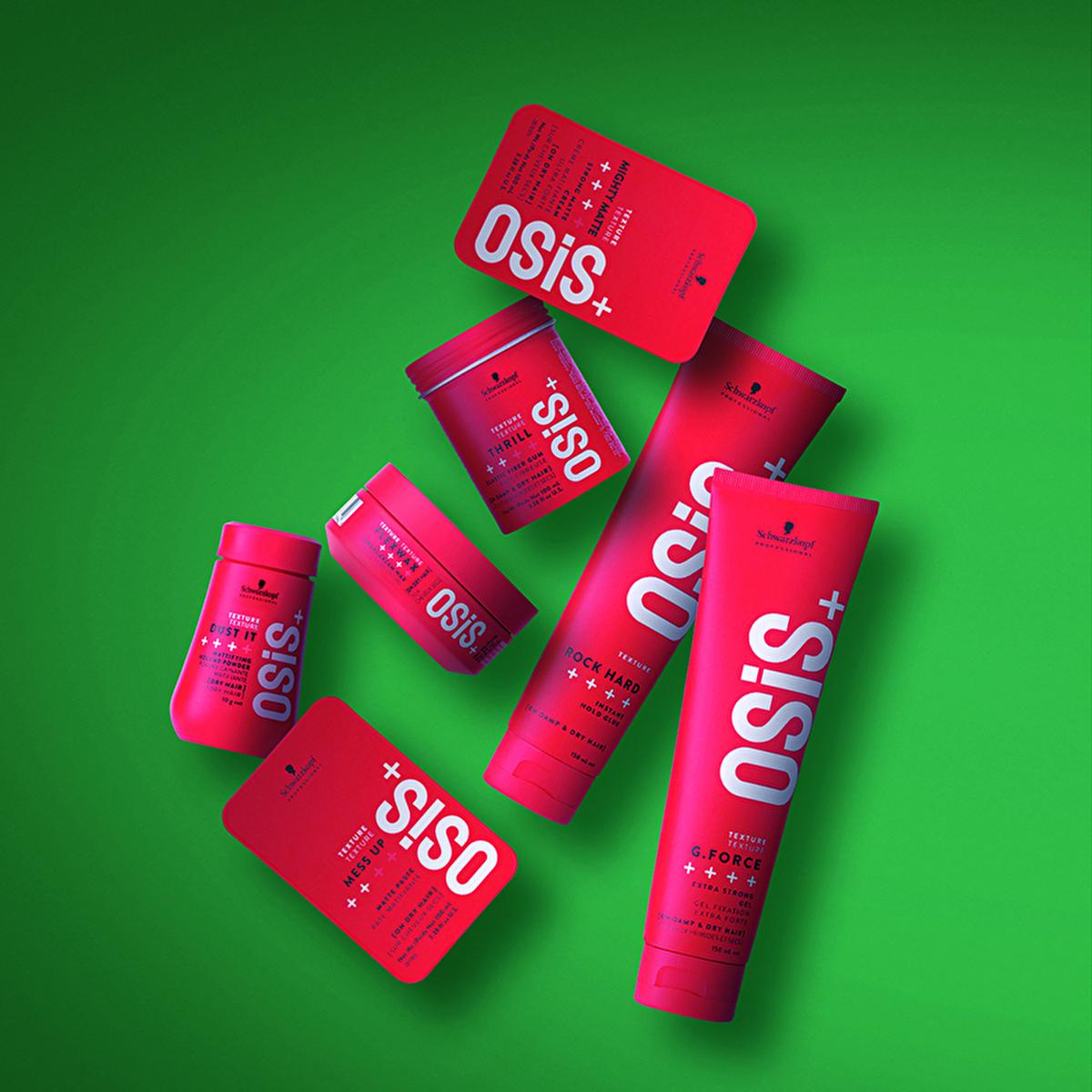 Osis G. Force Strong Control Hair Gel - Extra Strong Hold, Non-Flaking, 5.07 fl oz Beauty Care Bag