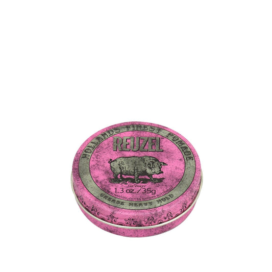Reuzel Pink Heavy Grease 35g - Strong Hold Hair Styling Product for Men & Women Beauty Care Bag