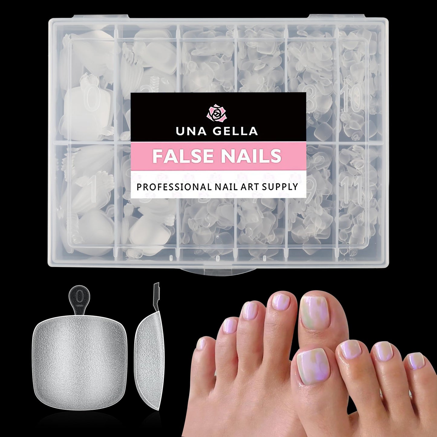 UNA GELLA Gel Nail Glue, Solid Nails Gl ue Gel 40ml Lamp Curing Needed Soak Off G LUE Strong Nail G LUE G el for Acrylic Fake Nails Tips Extension Press On Nails for Gelly Tips