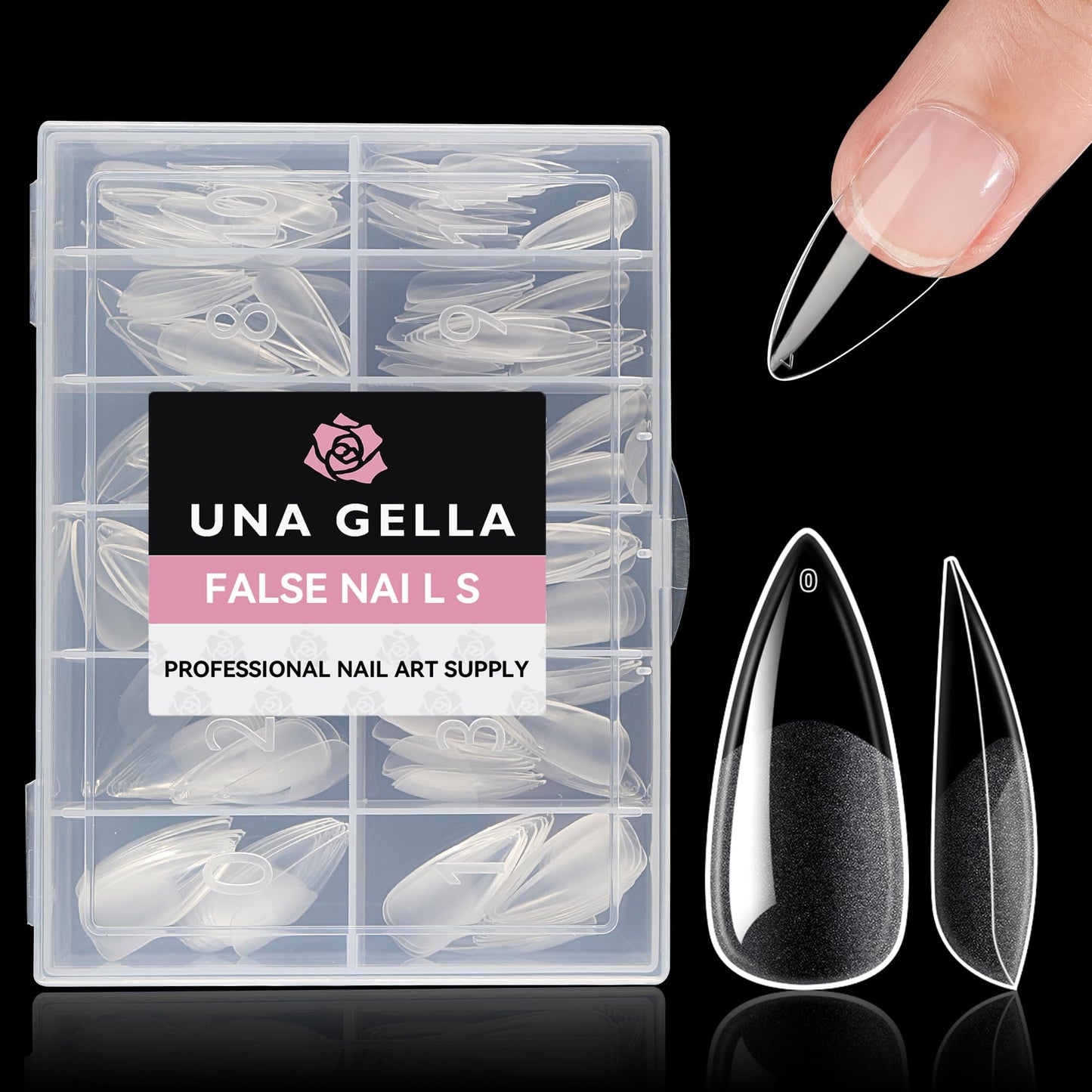 UNA GELLA Solid Nail Glue Gel 15ml Lamp Curing Needed Solid Soak Off U V/LED Lamp Required Super Strong Glue for Fake Acrylic Soft Gel Nail Tips Press On Nails Art Extension