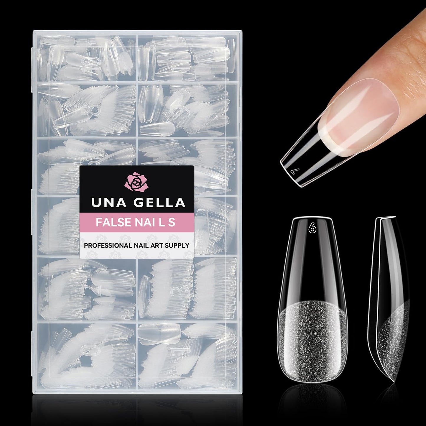 UNA GELLA Solid Nail Glue Gel 15ml Lamp Curing Needed Solid Soak Off U V/LED Lamp Required Super Strong Glue for Fake Acrylic Soft Gel Nail Tips Press On Nails Art Extension
