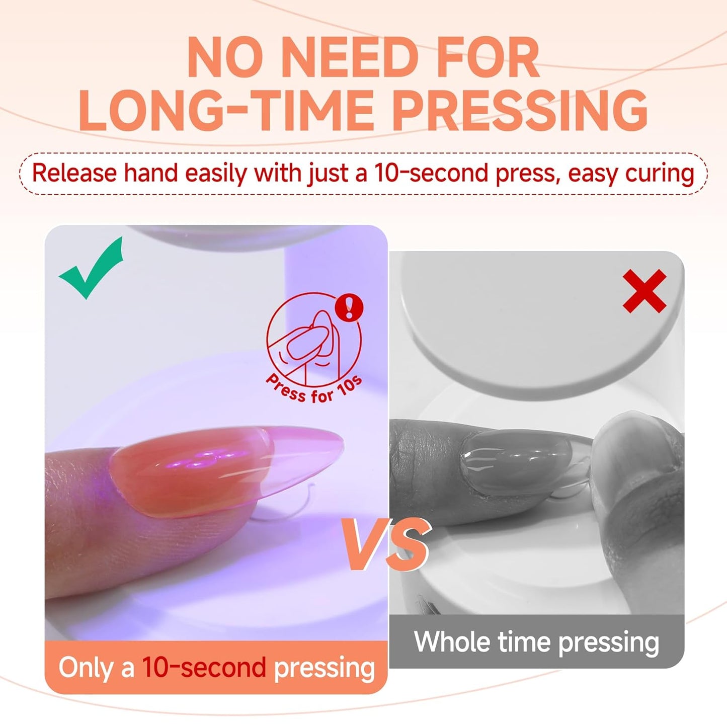UNA GELLA Solid Nail Glue Gel 15ml Lamp Curing Needed Solid Soak Off U V/LED Lamp Required Super Strong Glue for Fake Acrylic Soft Gel Nail Tips Press On Nails Art Extension