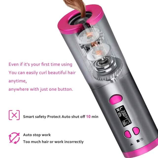 Unbound Cordless Automatic Hair Curler DailySale