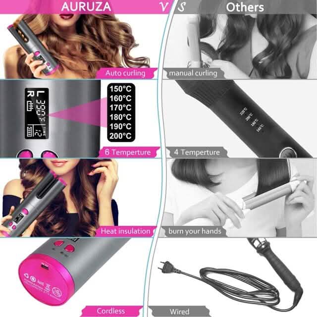 Unbound Cordless Automatic Hair Curler DailySale