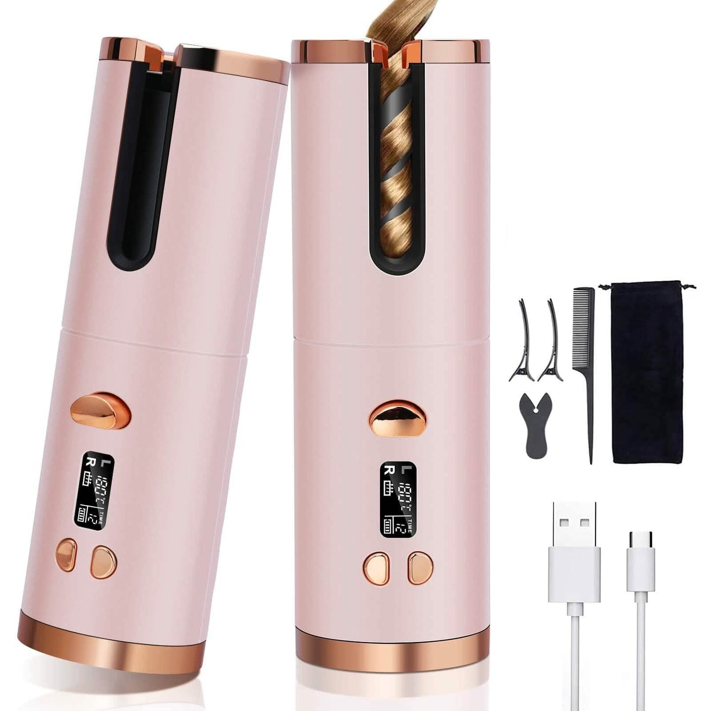 Unbound Cordless Automatic Hair Curler DailySale