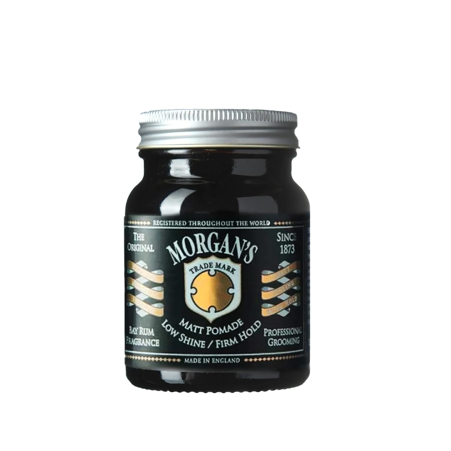 Morgan's Hair Pomade Bay Rum Matte Finish Strong Hold for Men - 100g Beauty Care Bag
