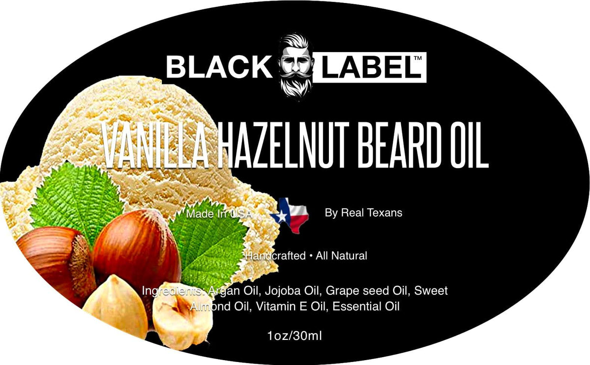 Vanilla Hazelnut Beard Oil Blacklabel Beard Company