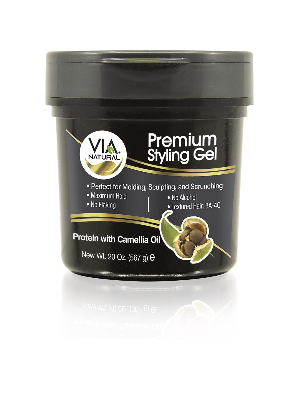 Via Natural Premium Gel with Camellia Oil, 20 oz VIP Extensions