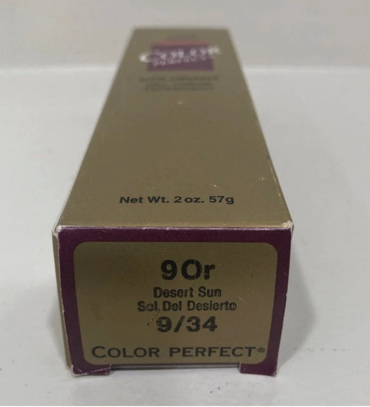 Wella Color Perfect 9OR Permanent Creme Gel Hair Color 9/34, 2 oz VIP Extensions