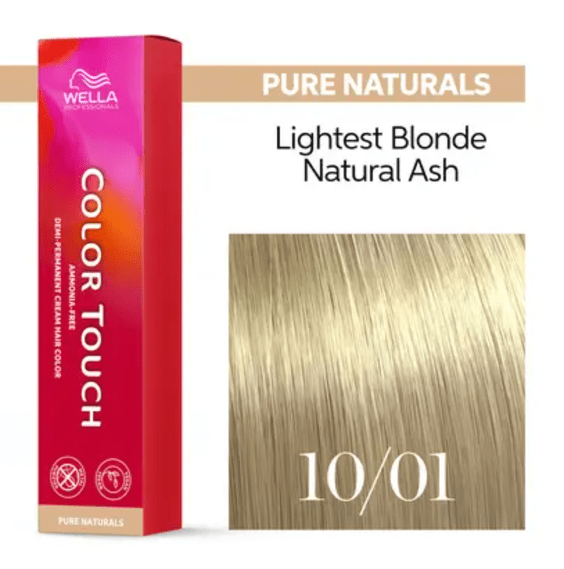 Wella Color Touch 10/01 Lightest Blonde Natural Ash 2 oz VIP Extensions
