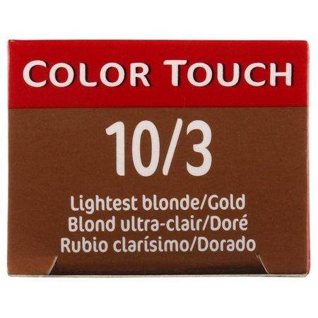 Wella Color Touch 10/3 Lightest Blonde Gold 2 oz VIP Extensions