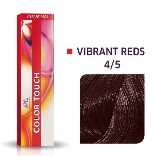 Wella Color Touch 4/5 Medium Brown Red Violet, 2 oz VIP Extensions