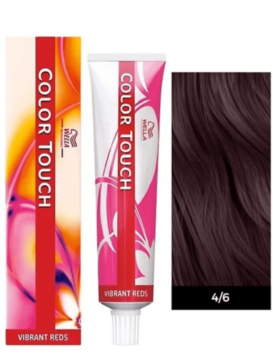 Wella Color Touch 4/6 Medium Brown Violet, 2 oz VIP Extensions