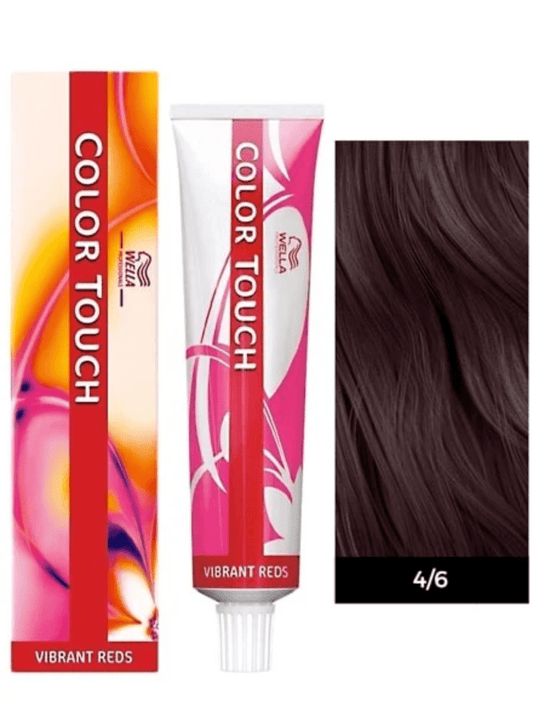 Wella Color Touch 4/6 Medium Brown Violet, 2 oz VIP Extensions