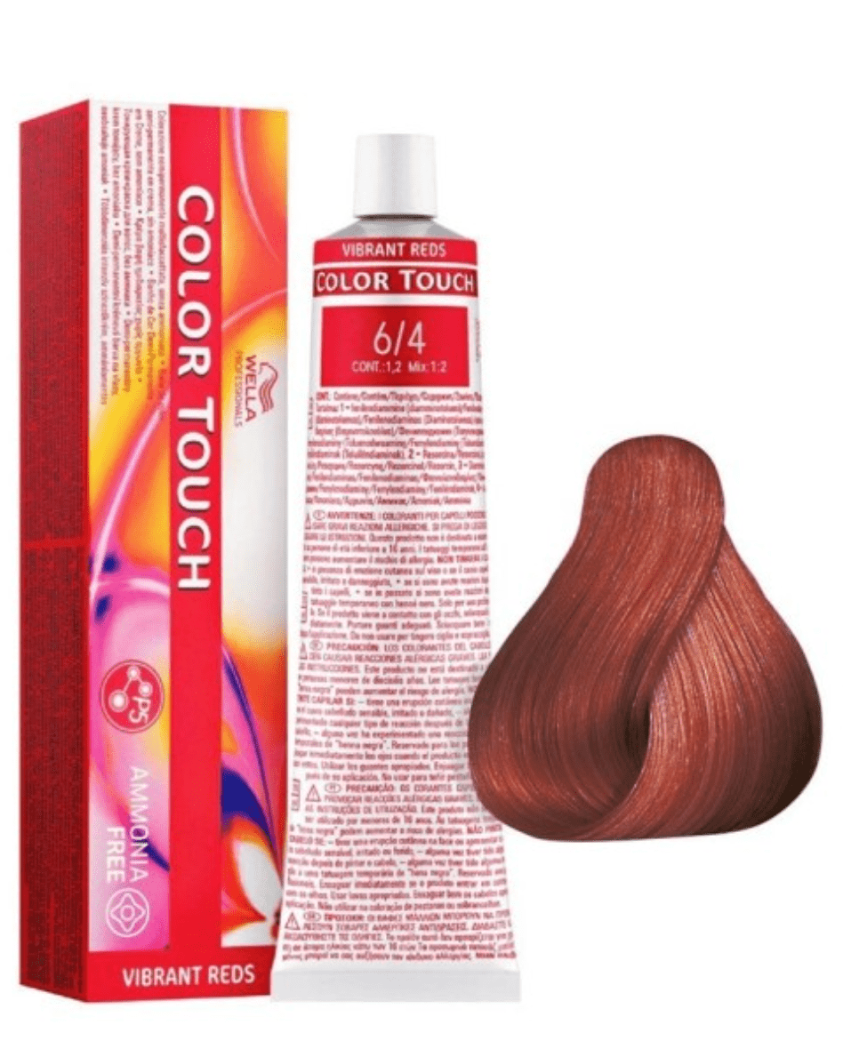 Wella Color Touch 6/4 (Dark Blonde/Red) 2 oz VIP Extensions