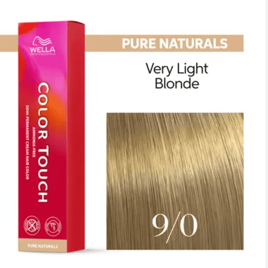 Wella Color Touch 9/0 Very Light Blonde Natural Hair Color 2 oz VIP Extensions