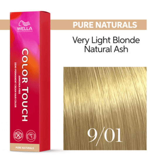 Wella Color Touch 9/01 Very Light Blonde Natural Ash, 2 oz VIP Extensions