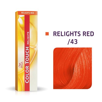 Wella Color Touch Relights /43 Red Gold Hair Color, 2 oz VIP Extensions