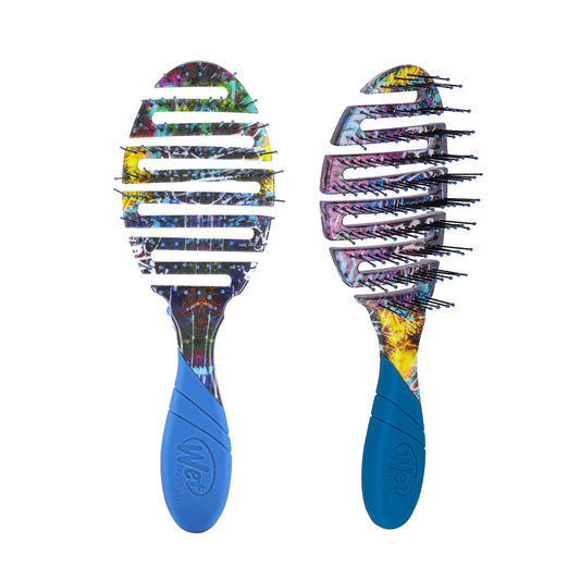 Wet Brush Pro Flex Dry Detangler - Street Art Blue Beauty Supply 123 Outlet