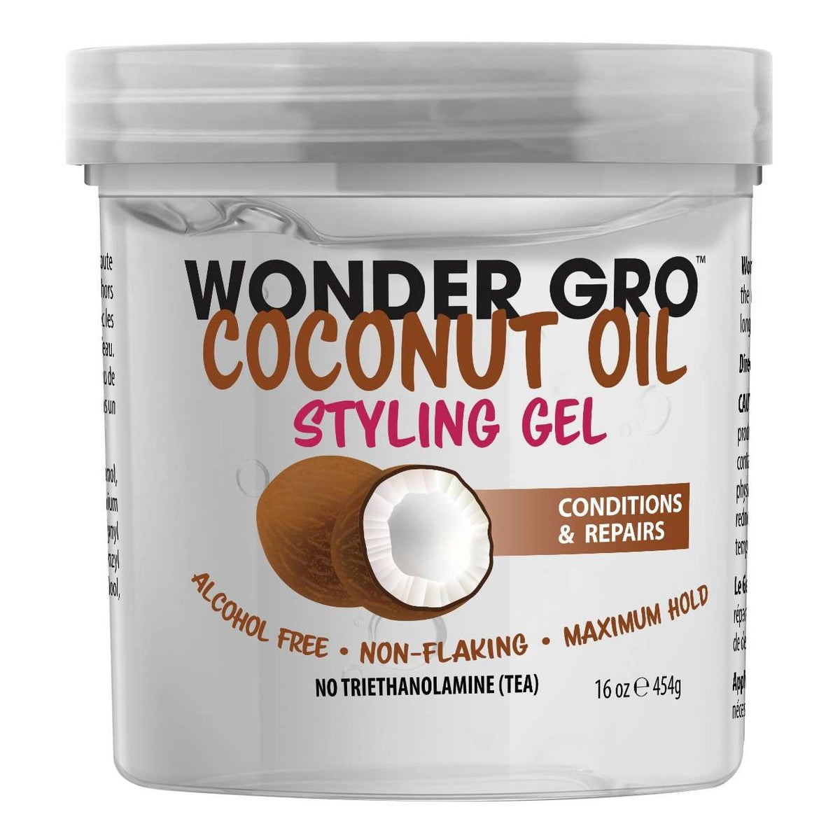 Wonder Gro Coconut Oil Hair Styling Gel My Beauty Site Pro