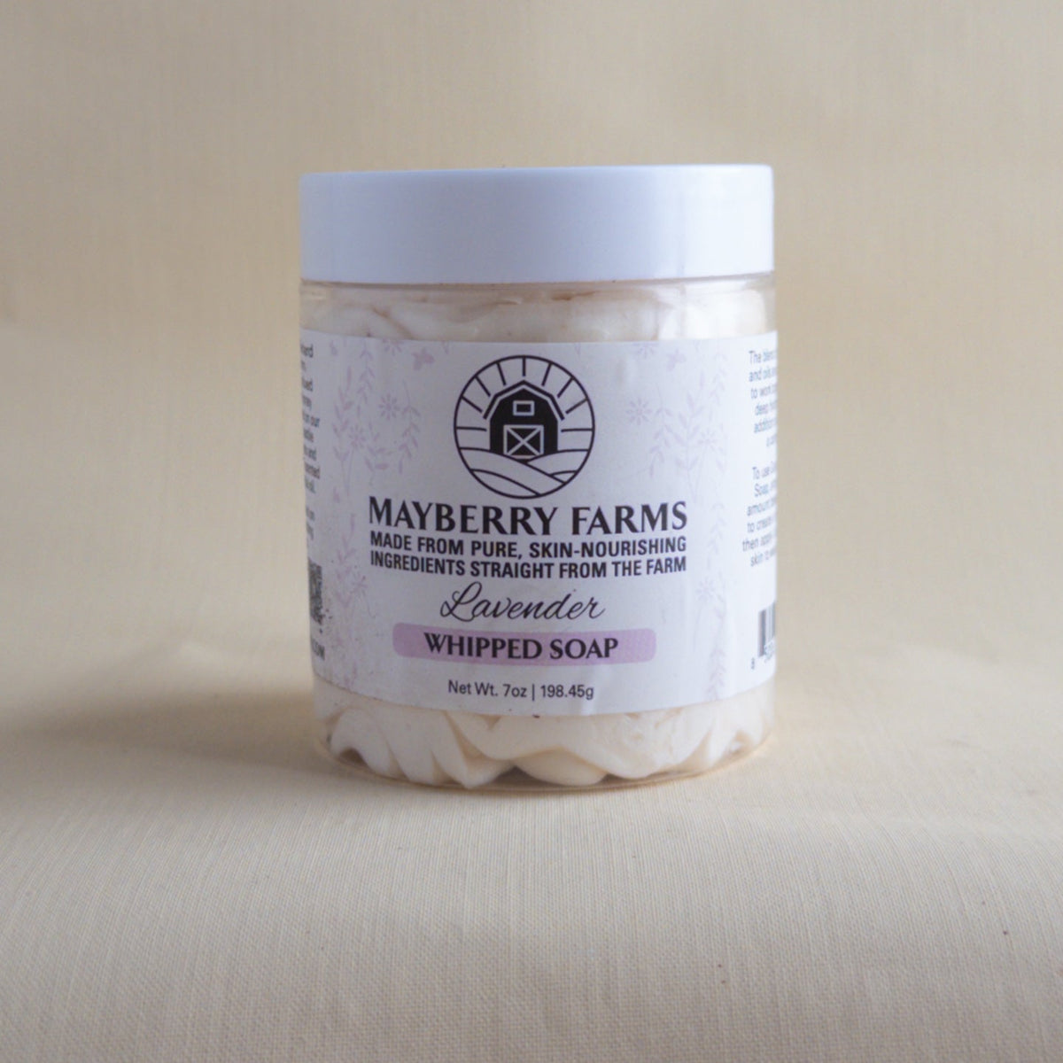 Whipped Soap & Shaving Cream with Goat Milk & Honey Mayberry Farms
