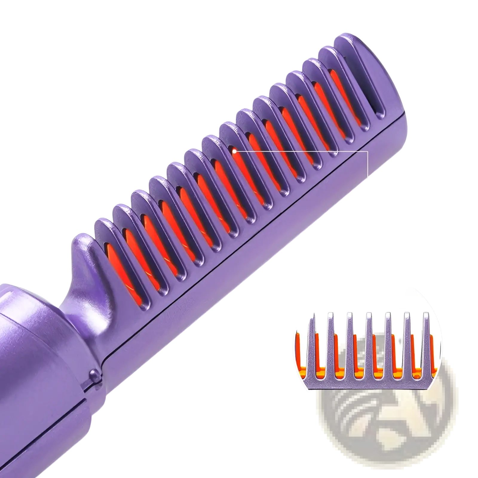 Wireless Hair Straightener Brush Portable Ceramic Comb ARBA Global