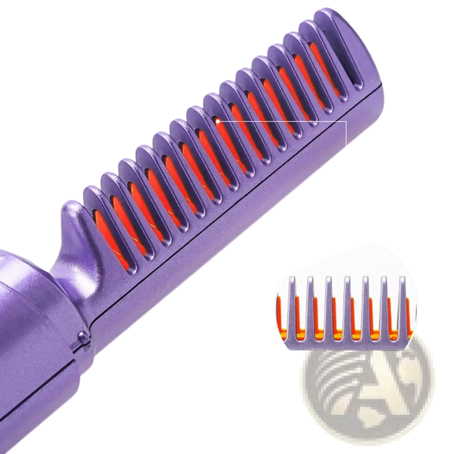 Wireless Hair Straightener Brush Portable Ceramic Comb ARBA Global