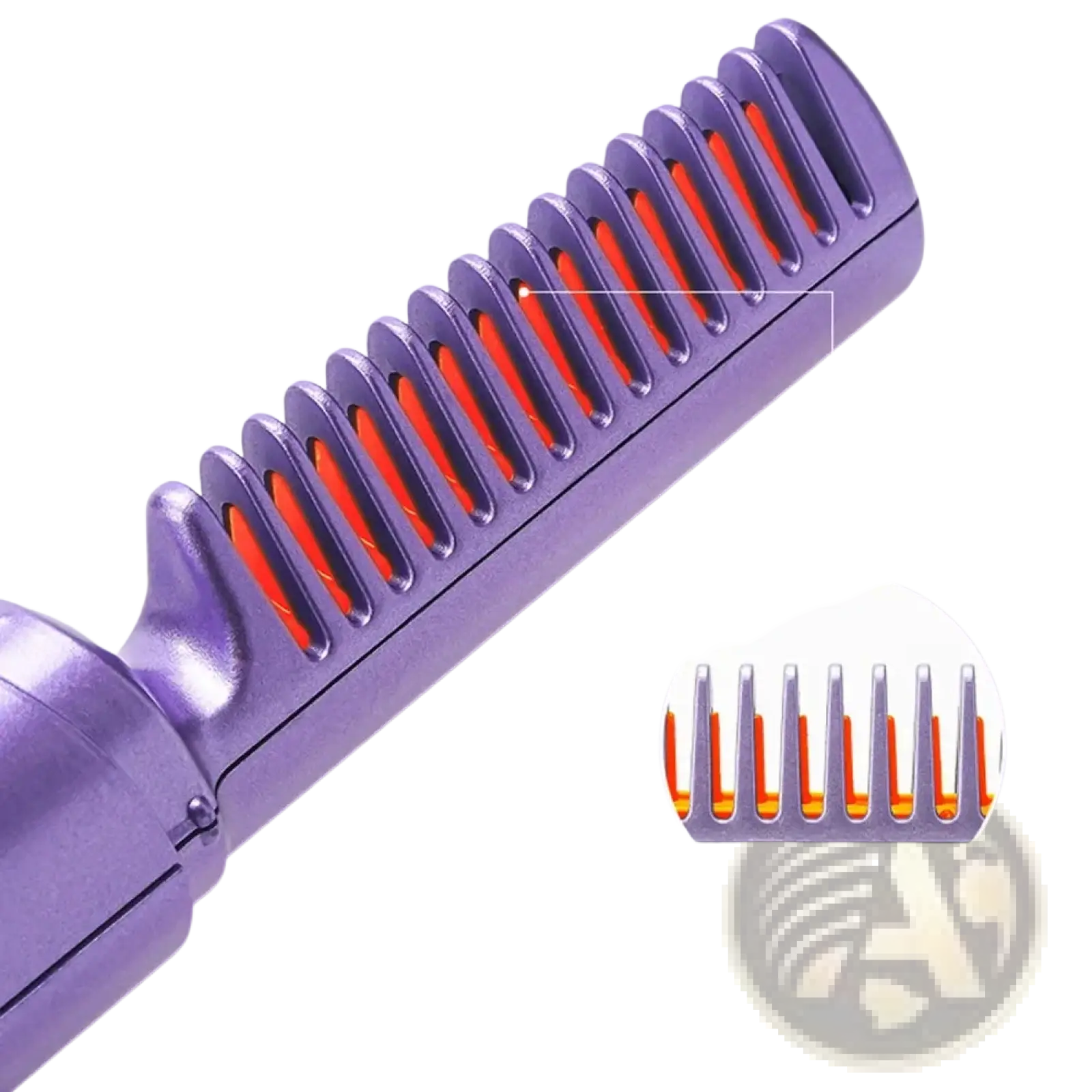 Wireless Hair Straightener Brush Portable Ceramic Comb ARBA Global