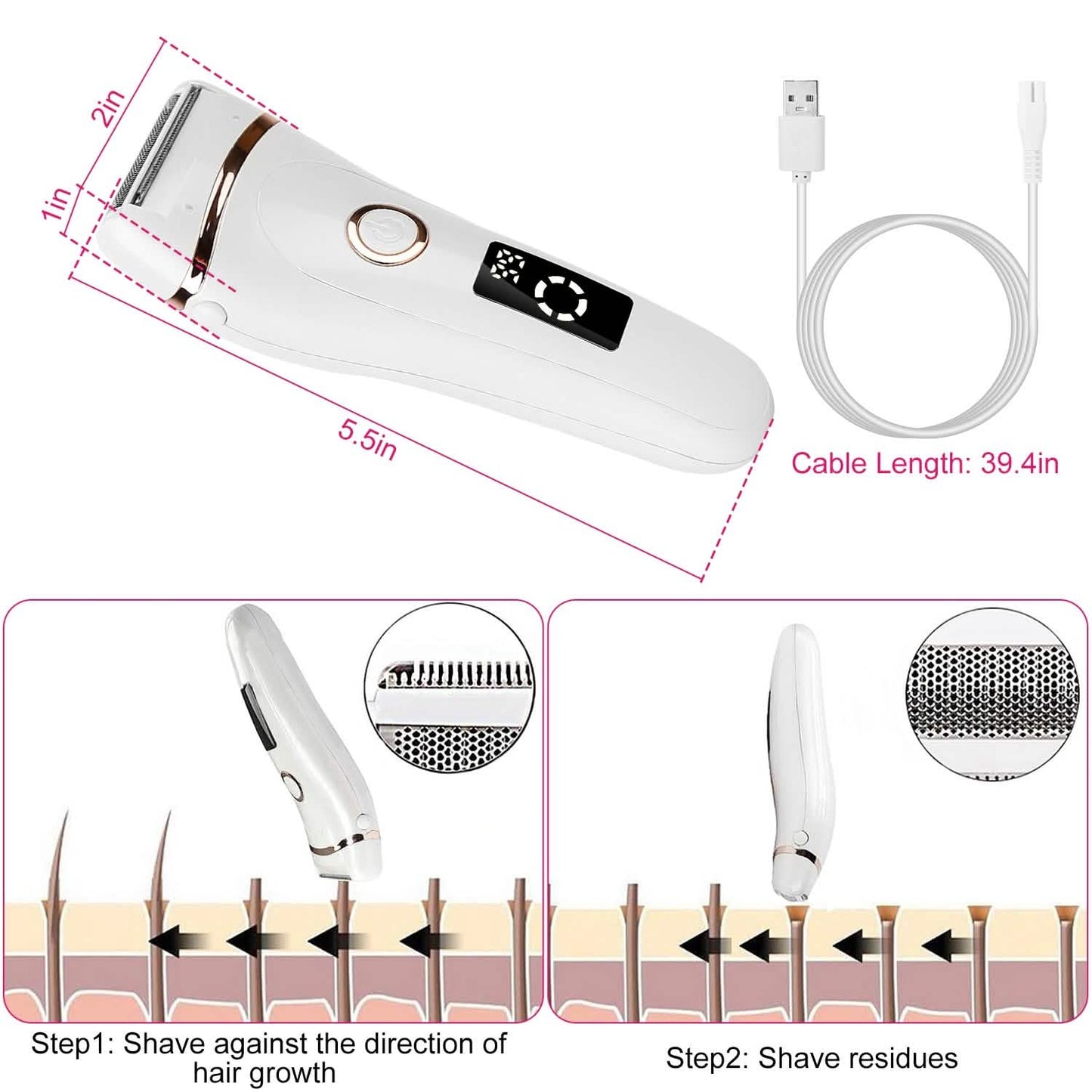 Women's Shaver Electric Hair Remover DailySale