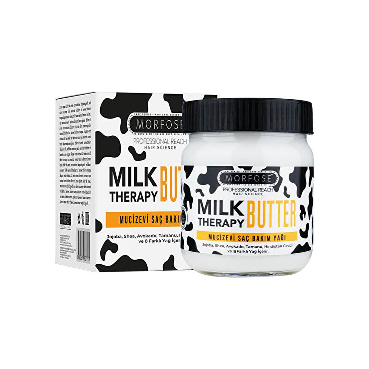Morfose Milk Therapy Butter Hair Care Oil - Nourishing, Repairing, Anti-Frizz Treatment for All Hair Types Beauty Care Bag